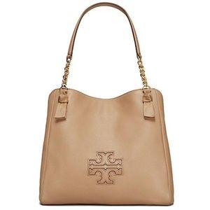 Tory Burch Harper Tote Brown Leather Bag
